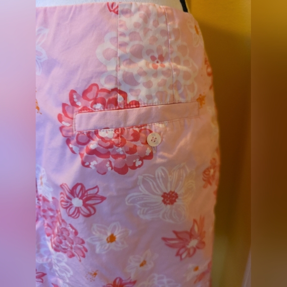 LILLY PULITZER PINK FLORAL SKIRT, SIZE 12 - Picture 7 of 10